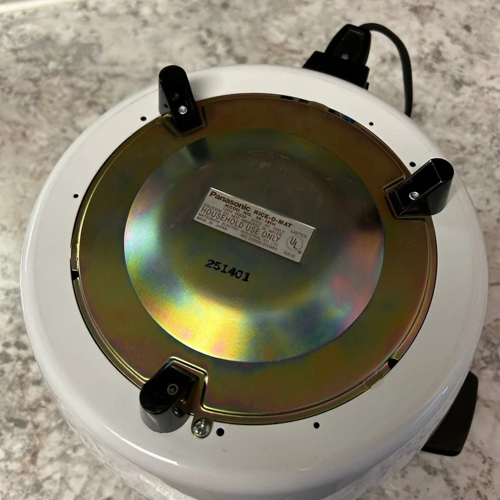 Panasonic Rice Cooker 10-Cup White Rice-O-Mat SR-18FH Steamer Keep Warm